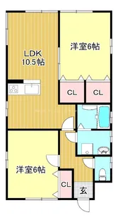 エスベランサU【1階】の間取り
