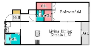カーサ・パーチェ 南棟【1階】の間取り