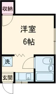 岡村アパート【1階】の間取り