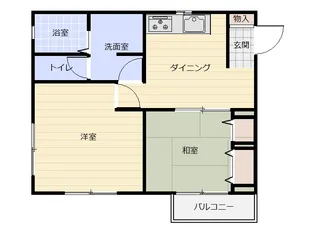 ハイツ小島B【2階】の間取り