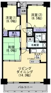 ダイアパレス文理大南弐番館【12階】の間取り