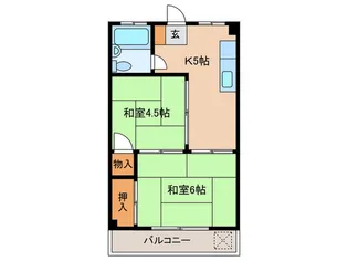 豊マンション【2階】の間取り