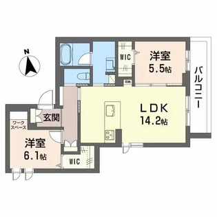 シャーメゾンソフィア南【2階】の間取り