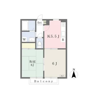 福島県郡山市島2【アパート】の間取り