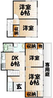 福岡県北九州市小倉南区湯川2【一戸建】の間取り