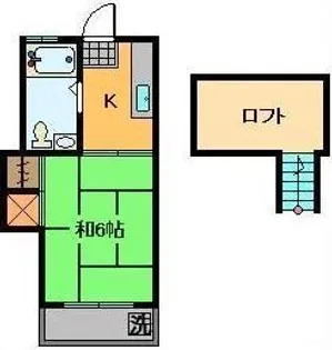 東京都足立区足立1【アパート】の間取り