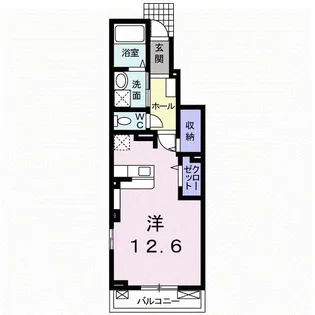 香川県東かがわ市川東【アパート】の間取り