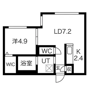 Fran北6条 フラン【3階】の間取り