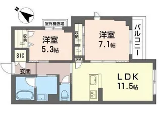 シャルム・I【3階】の間取り