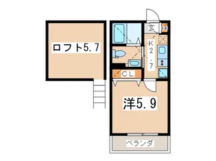 エトワ-ル横浜【2階】の間取り