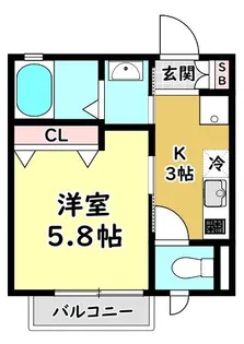 大阪府寝屋川市松屋町【アパート】の間取り