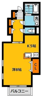 フラッツァドゥーズC【1階】の間取り