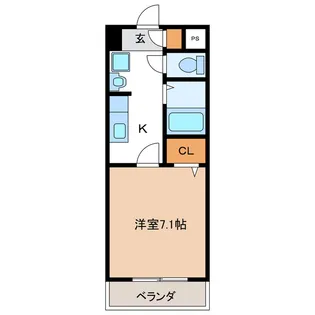 エントピア美笠【3階】の間取り