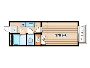 ユーハイツ 鶴ヶ谷東【2階】の間取り