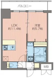 ORSUS新大阪(旧プレジオ新大阪ROUGE)【4階】の間取り