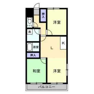 グランデュール東古松【6階】の間取り