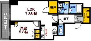 グランクロスタワー広島 アイコート【10階】の間取り