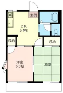 フラワーハイツ【1階】の間取り
