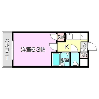 メゾンラフィネ【3階】の間取り