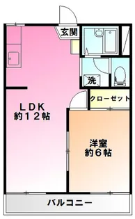 弐番館井之花【2階】の間取り