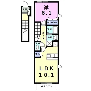愛知県碧南市志貴崎町4【アパート】の間取り