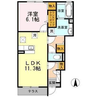 神奈川県小田原市清水新田【アパート】の間取り