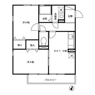 グランシャリオ【2階】の間取り