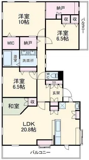 K様邸【3階】の間取り