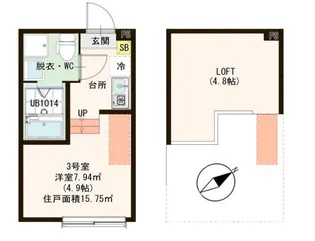 ハーモニーテラス東金町VIII【2階】の間取り