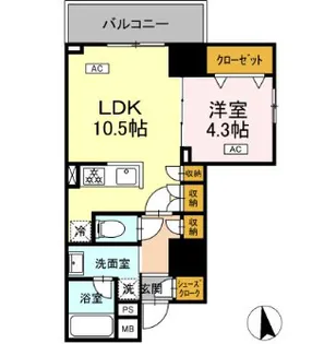 東京都新宿区西五軒町【マンション】の間取り