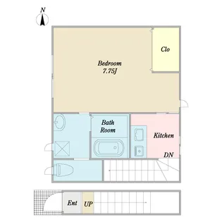 ディアコートKoiwa【2階】の間取り