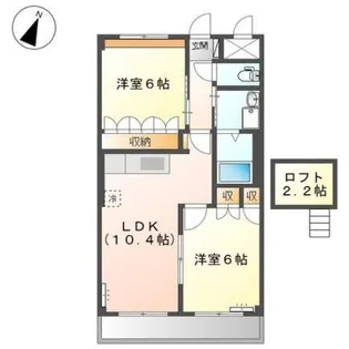 プランドール安樹【2階】の間取り
