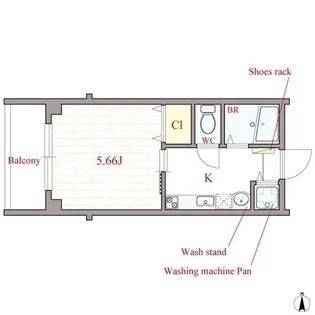 Rebis【8階】の間取り