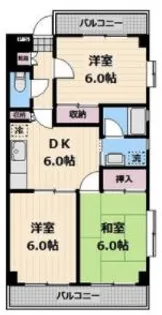 東京都練馬区高野台5【マンション】の間取り