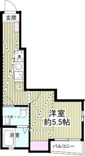 フローライト川崎【2階】の間取り