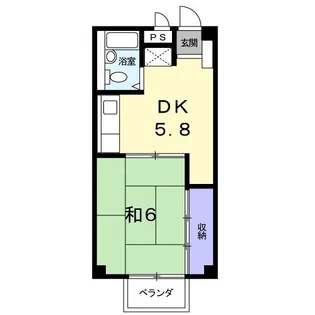 シャルマン若草【2階】の間取り