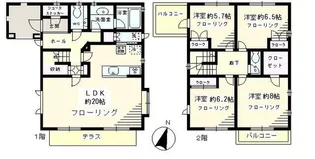 東京都世田谷区船橋3【一戸建】の間取り