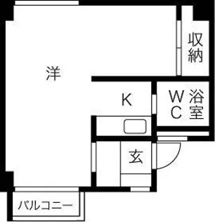 アサヒコートハウス【2階】の間取り
