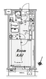 メイクスデザイン池袋パークサイド【4階】の間取り