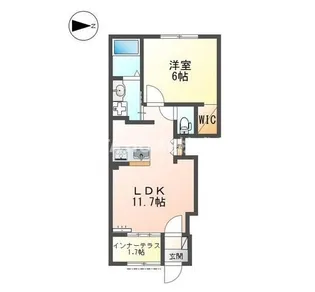 丹波篠山市西吹 新築アパート【1階】の間取り