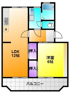 サンホーム曳馬【1階】の間取り