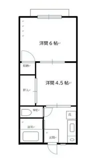 コーポシンワ【2階】の間取り