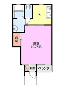 トルハート・アイ B【1階】の間取り