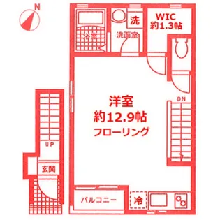 エースコート A棟【2階】の間取り