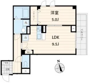 東京都中野区松が丘2【マンション】の間取り