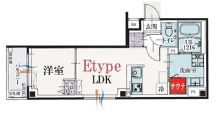 b’CASA KAWASAKI VII【4階】の間取り