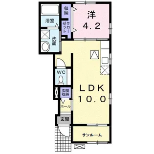 エリシオン レジデンスII【1階】の間取り