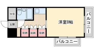 東中島マンション【5階】の間取り