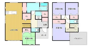 熊本県菊池郡大津町大字室【一戸建】の間取り