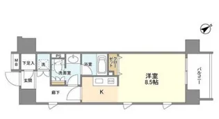 クリオ五反田【7階】の間取り